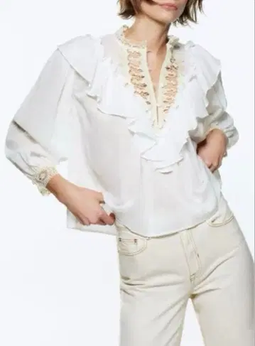 ZARA 대비 크로셰 블라우스 택 포함 새상품