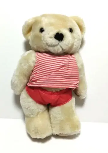 스트라이프 T셔츠 테디베어 봉제 인형 곰 곰 애니멀 동물