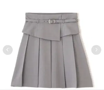 허리 마크 플리츠 미니 스커트 JILLSTUART