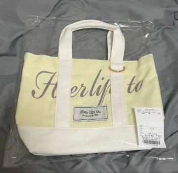 herlipto 토트백 yellow 루미네 한정판