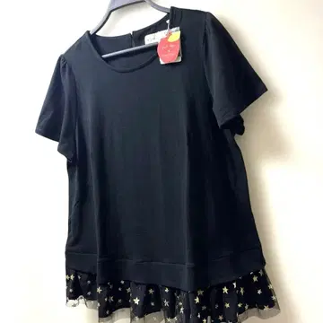 미사용 새상품 franche lippee 프릴 레이스 별 리본 상의
