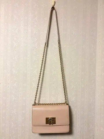 FURLA 숄더백 체인백 핑크 베이지