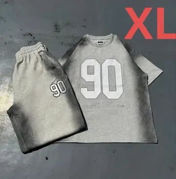 90 넘버링 스프레이 스웨트 셋업