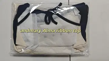 Alma 리본 탑 상의 미사용 새상품 FREE 사이즈
