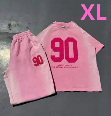 90 넘버링 스프레이 스웨트 셋업