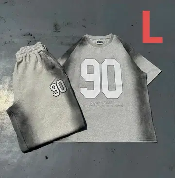 90 넘버링 스프레이 스웨트 셋업