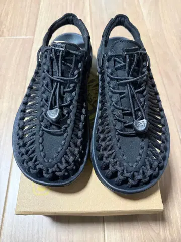 새상품 [ KEEN UNEEK W 24cm BLACK/BLACK ]