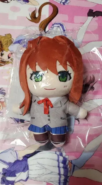 두근두근 문예부 봉제 인형 키체인 모니카