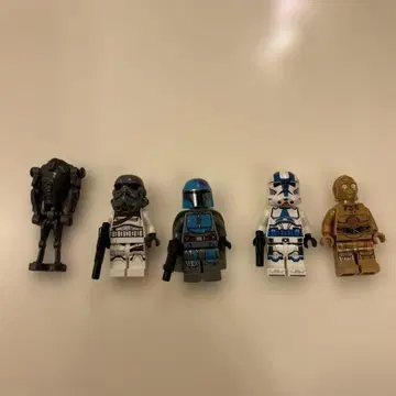 최종 가격 인하 정품 LEGO 스타 워즈 미니 피규어 5체 세트