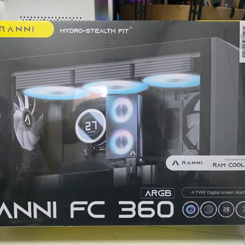 Ranni FC 360 ARGB 수냉쿨러 블랙