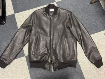 KADOYA L-STADIUM BLOUSON / 블랙 카도야 가죽 재킷