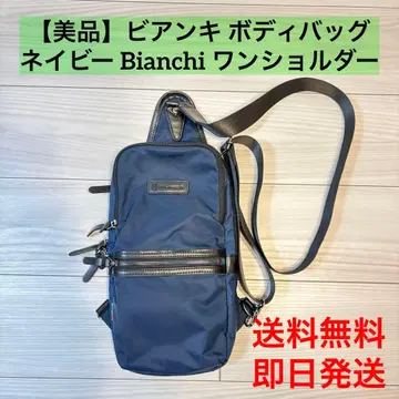[컨디션 최상] 비앙키 바디백 네이비 Bianchi 원숄더