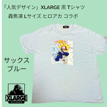 XLARGE 히로아카 콜라보 T셔츠 L사이즈 색스 블루