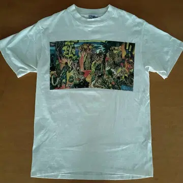 레어! 90s 레인스푸너 USA제 vintage 아트 T셔츠 M