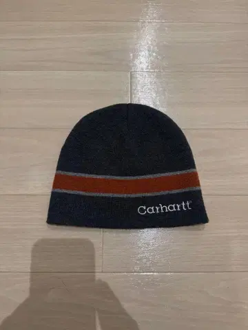 Carhartt 니트 모자 비니 그레이 오렌지