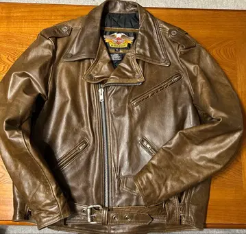 Harley-Davidson 더블 라이더 자켓 브라운 XL