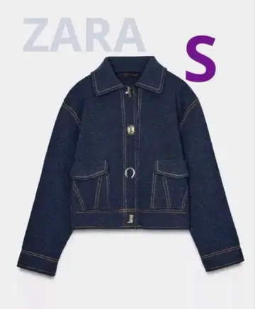 ZARA 대비 버튼 니트 자켓 S