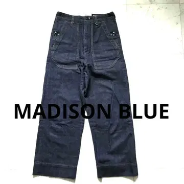 매디슨 블루 베이커 팬츠 데님 와이드 MADISON BLUE