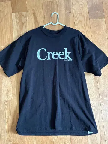 Creek 로고 T셔츠 XL 사이즈 블랙