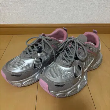 메종 마블 스니커즈 실버 핑크