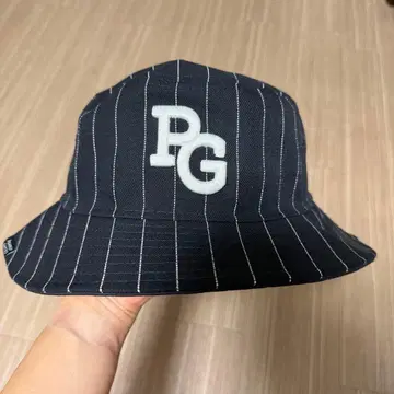 PG New Era 스트라이프 햇 네이비