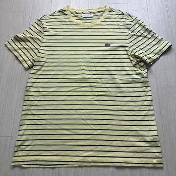 LACOSTE 보더 T셔츠 M