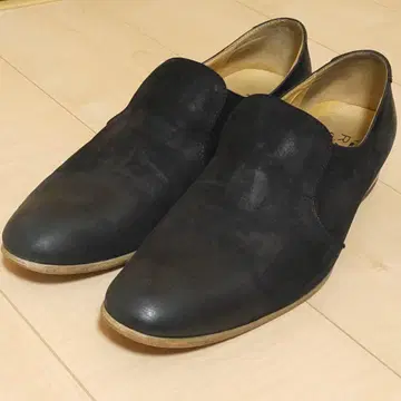 ENZO RAUDI 가죽 슬립온 vibram 밑창 43 블랙