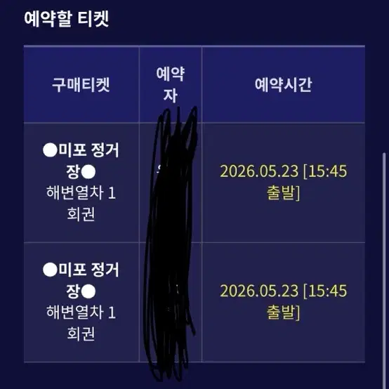 해운대 블루라인파크 탑승권