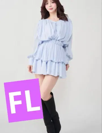 Darich 다리치 플러피 프릴 미니 원피스 FL 색스