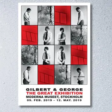 GILBERT & GEORGE 스톡홀름 현대 미술관 레어 포스터