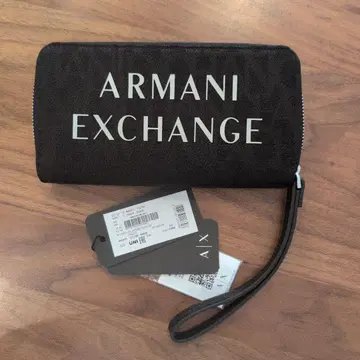 Armani Exchange 블랙 장지갑