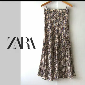 ZARA 플라워 프린트 플레어 스커트 XS