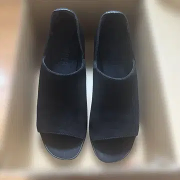CAMPER 청키힐 오픈토 펌프스 사이즈 38
