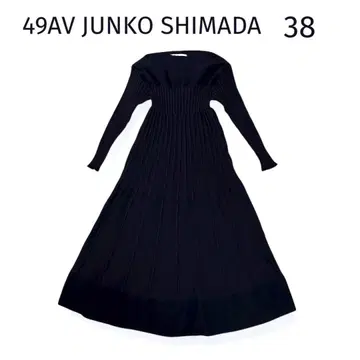 49AV. junko shimada 비스코스 나일론 플리츠 니트 원피스