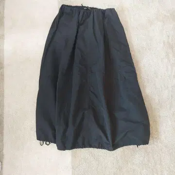 ZARA 블랙 드로우 스트링 롱 스커트 XS