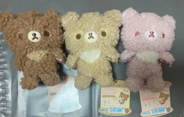 갈색 곰 사쿠라 다람쥐의 손뜨개 봉제 인형 리락쿠마 코리락쿠마