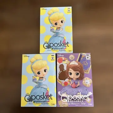Qposket 피규어 3체 세트 신데렐라 소피아