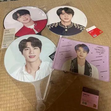 bts 진 부채 4종 세트