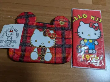 헬로키티 포켓 티슈 케이스 포함 미니 파우치와 미니 타월