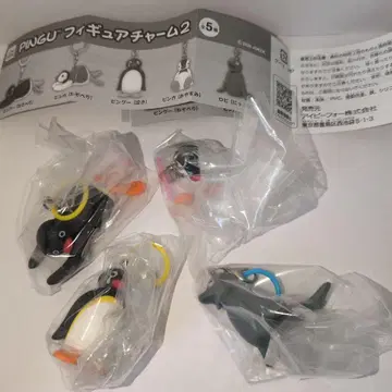 가챠 PINGU 핑구 피규어 참 2개 세미 컴프 4개 세트