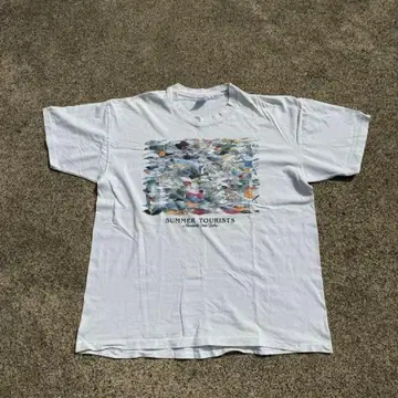 90s 싱글 스티치 T셔츠 새 새틴 빈티지 usa제