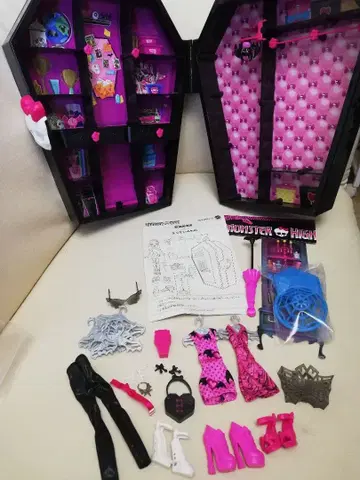 몬스터 하이 옷장 인형 케이스 잡화 완품 monster high