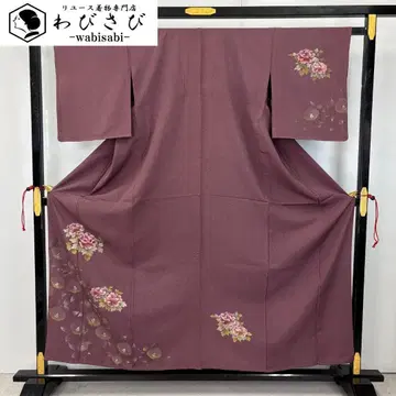 단일 부츠 보탄 동백 금채 보라색 흙색 K-6006