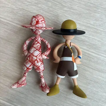 원피스 피규어 2체 세트 루피 Luffy's 우솝 샹크스