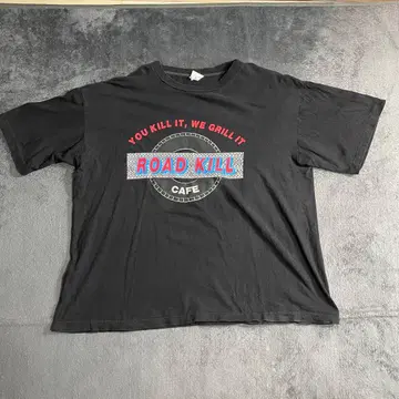90s ROAD KILL CAFE 네타T 싱글 스티치 USA제