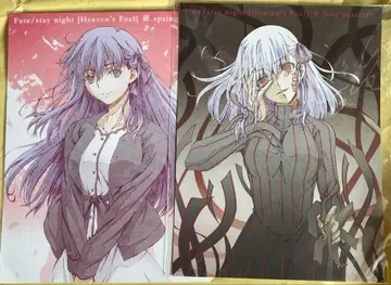 레어 [Fate] 마토 사쿠라 대형 카드 헤븐즈필 특전 2종