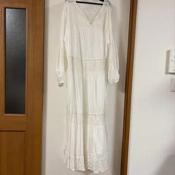 화이트 레이스 롱 원피스