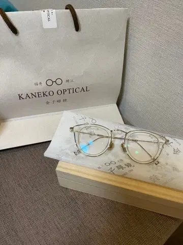 kaneko Optical 금자안경 안경 프레임 옅은 골드 컬러