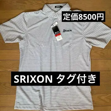 완전 새상품 Srixon 스트라이프 피케 셔츠 L 사이즈 골프