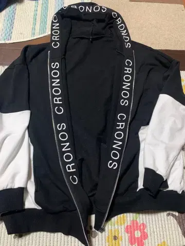 CRONOS 후드티 46 (XXXL) 로고 풀 집업